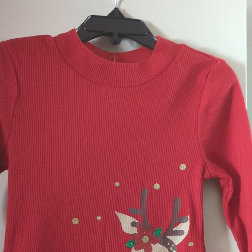 Red Reindeer Holiday Dress